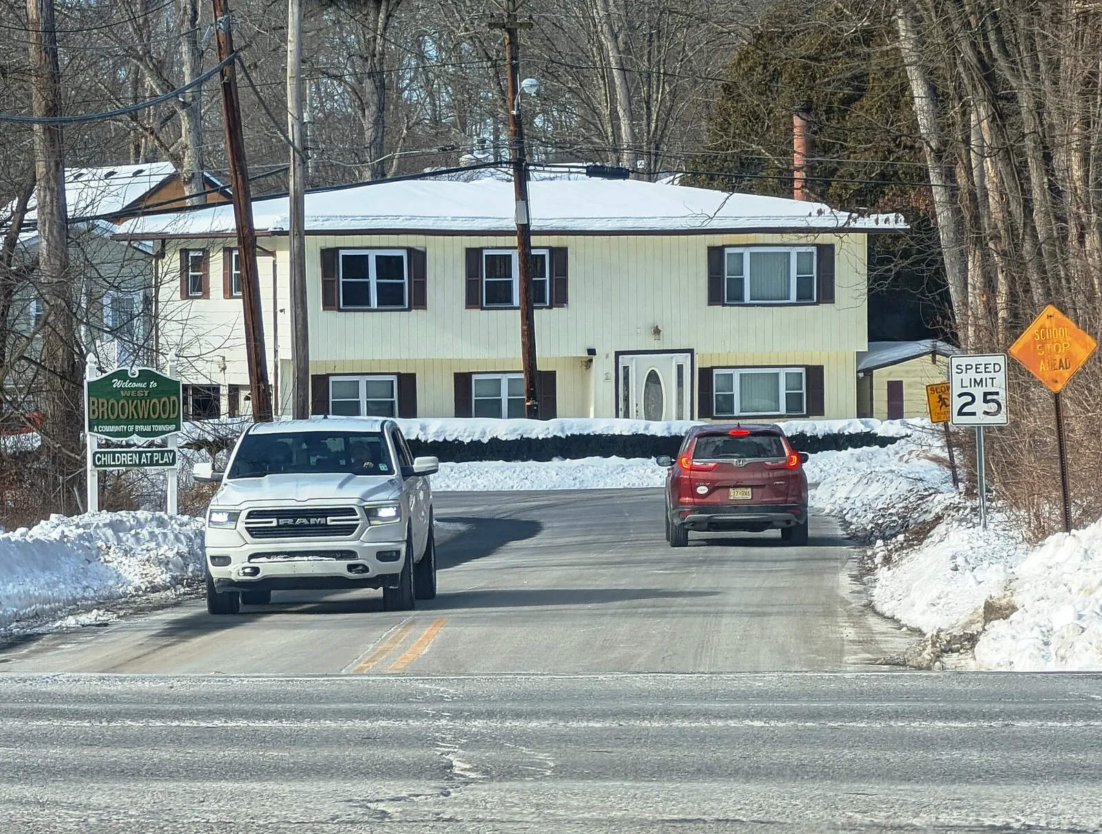 Street in the West Brookwood neighbourhood of Byram Township, New Jersey