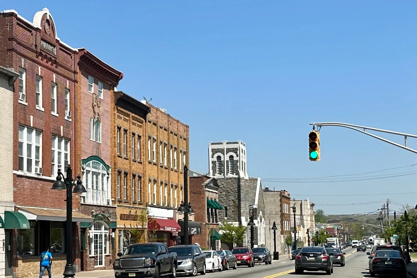 Blackwell Street looking east in Dover, New Jersey
