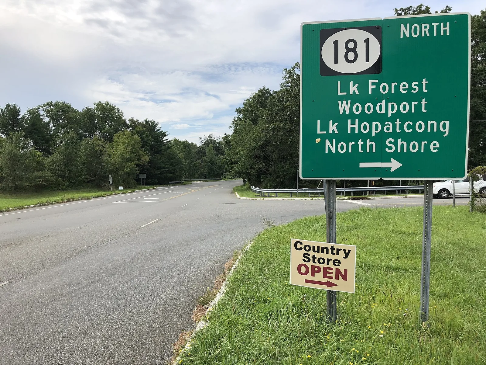 Espanong Road at Route 181 in Jefferson Township, New Jersey