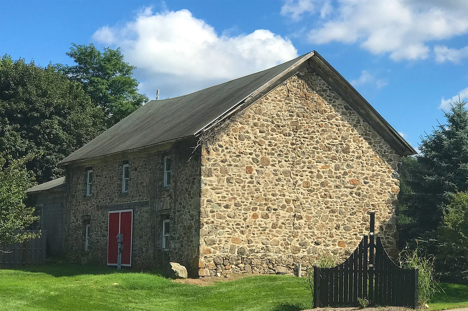 Stone Seward barn at Turkey Brook Park in Mount Olive Township, New Jersey