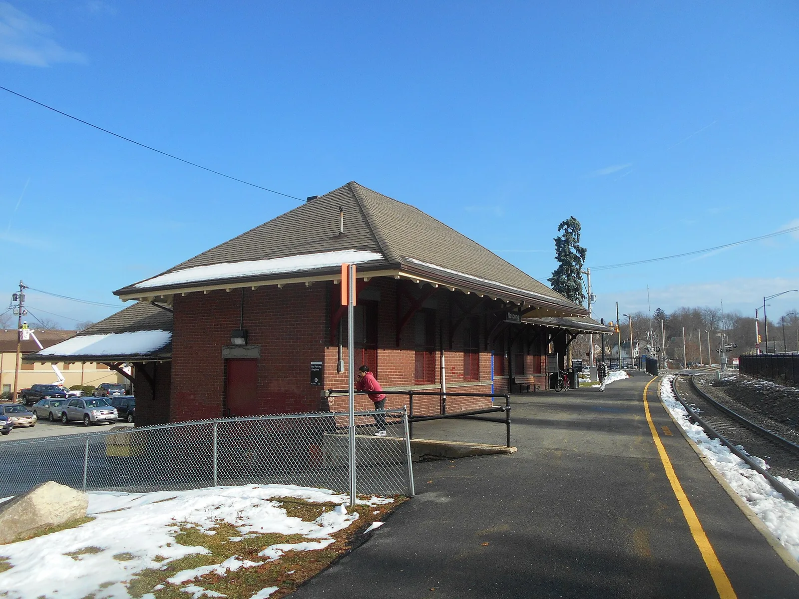 Netcong train station in Netcong, New Jersey